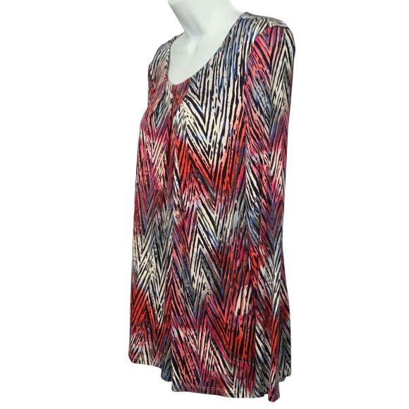 Rafaella Artistic Expression Long Sleeve Abstract Print Top Size Small NWT - Picture 3 of 12